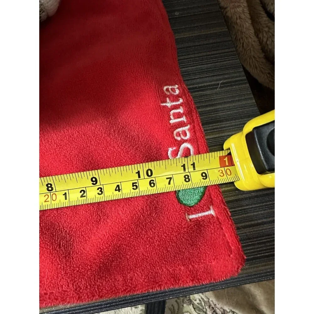 Baby‎ Starters Sock Monkey I Love Heart Santa Christmas Lovey Rattle Blanket
